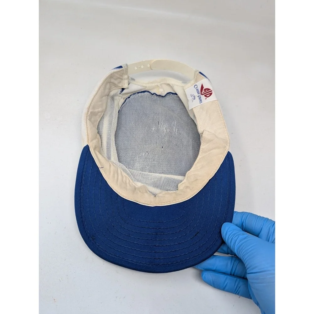 Vintage Dallas‎ Cowboys Painters Snapback Hat Cap AJD Classic Stripes Large 80s